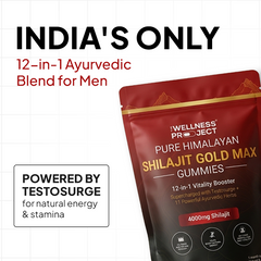 12-in-1 Pure Himalayan Shilajit Gold Max Gummies (1 Month Pack)